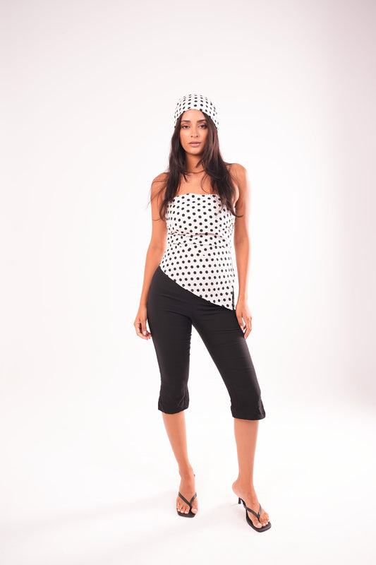 La Dolce Dot Top & Scarf Set